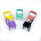 5Pcs Multicolour Mobile phone holder Simulation Mini Folding Back Small Chair Model Dollhouse Doll House Miniature Plastic Furniture Accessories S...