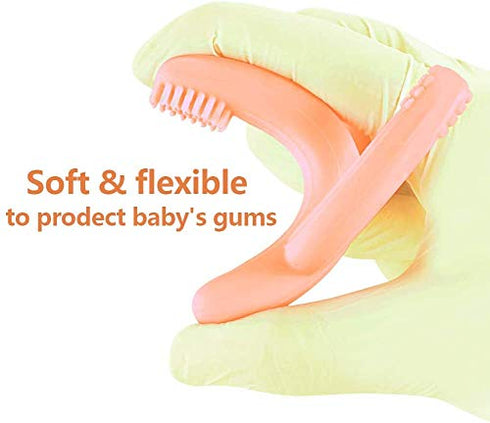 Cactus Teether, Baby Teething Toys for Babies 0-6 Months 6-12 Months, Self-Soothing Pain Relief Soft Baby Toothbrush for Babies, Toddlers, Infants...