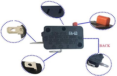 LONYE 3B73362F WB24X830 Microwave Oven Door Switch Replacement for LG GE Microwave SZM-V16-FA-63 SZM-V16-FD-62 3405-001033 3405-001034...