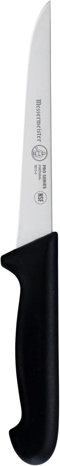 Messermeister Pro Series 6” Stiff Boning Knife - German X50 Stainless Steel & NSF-Approved PolyFibre Handle - 15-Degree Edge, Rust Resistant & Eas...