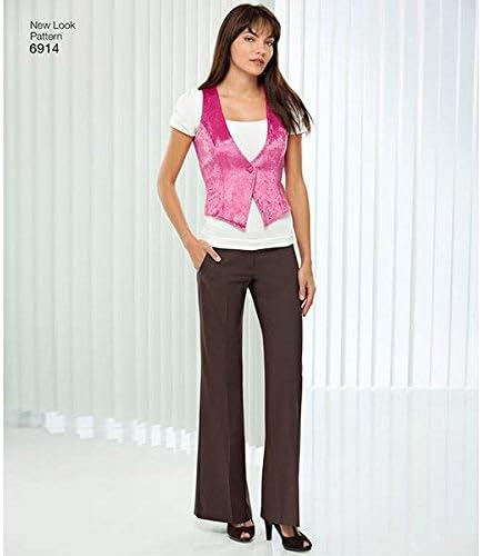 New Look Sewing Pattern 6914 Misses Tops, Size A (4-6-8-10-12-14-16)...