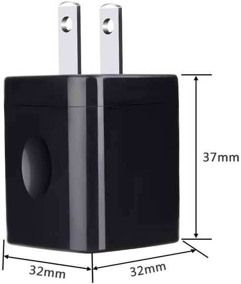 Phone Charger Box, 5Pack 2.1A Dual Port USB Wall Charger Plug Cube Power Adapter for iPhone 15 14 13 12 11 XS XR X,iPad,Samsung Galaxy A54 A14 S24...