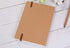 CooLeathor A5 Blank Notebook - 5.8 x 8.25 Inches Hard Kraft Cover Sketch Book with Elastic Closure, 80 Sheets / 160 Pages, Thick 100gsm Paper, Gre...