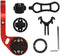 Bike Out-Front Mount Bicycle Handlebar Combo Mount for Garmin Bryton Gopro Flashlight,Compatible with 31.8mm 25.4mm Handlebar (red)...