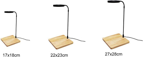 LED Aquarium Light 360 Degree Full Spectrum LED Light with Bamboo Board 10W Nano Fish Tank Light USB Powered Flat Nano Aquarium Light Bett a Fish ...