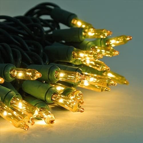 Dazzle Bright Christmas Lights, 20FT 100 Count Incandescent Waterproof Mini String Lights Plug in, Connectable Christmas Decorations for Outdoor H...