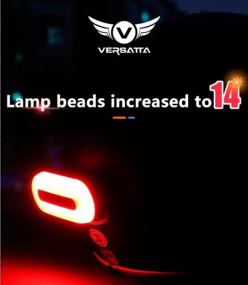 LED Helmet Light, Motorcycle Helmet Light, Bike Bicycle Rear Red Safety Light, Brake Helmet Lights for Night Riding, Tail Rechargeable Helmet Ligh...