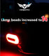 LED Helmet Light, Motorcycle Helmet Light, Bike Bicycle Rear Red Safety Light, Brake Helmet Lights for Night Riding, Tail Rechargeable Helmet Ligh...