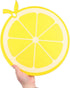 GUDEKIKL 1Pcs Fruit Shaped Plastic Cutting Board, Cartoon Lemon Pattern PP Cutting Boards, 10.75x12.2in Vegetables Chopping Board For Kitchen Hous...