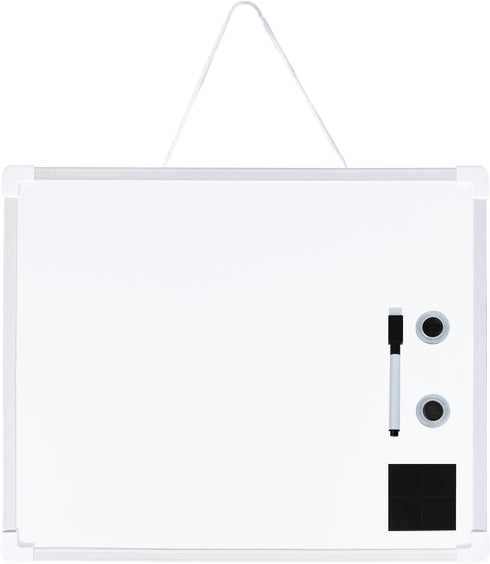 GDMINLO Double-Sided Small Dry Erase Board, 14 x 11 inches Whiteboard for Students Teachers School Supplies Lapboards, Includes a Black Dry Erase ...