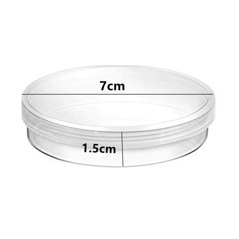 10 Pcs Plastic Petri Dish Sterile Bacterial Culture Dish Laboratory Plant Cell Tissue Culture Petri Dish Accessories Premium Cell Tissue Culture D...