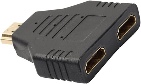SaiDian 1Pcs HDMI 1 in 2 Converter 1080P Male to Dual HDMI Female DVD Audio Splitter Adapter HD Conversion Plug...