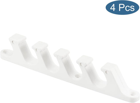 PATIKIL Chaise Adjustment Bracket, 4 Pack 5 Position Lawn Furniture Multi Position Back Support Adjuster for Outdoor Lounge Patio, White...