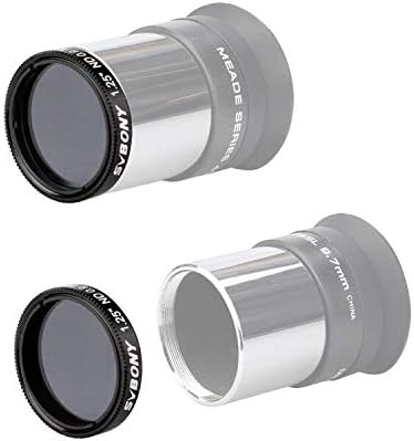 SVBONY SV139 Telescope Filter Moon Filter 1.25 inch 12.5 Percent Transmission Telescope Filter ND8 Neutral Density Filter for Telescope Eyepiece R...