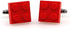 Building Block Red Pair Cufflinks in a Presentation Gift Box & Polishing Cloth...