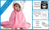 Hooded Toddler Blanket | Plush Soft Animal Baby or Infant Hoodie Blankie 36x27 + Hood (Light Pink)...