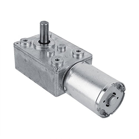 DC 12V Worm Gear Motor Reduction Electric Motor Reversible High Turbo Electric Geared with Self Lock Design(62RPM)...