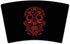 Mugzie "Red Sugar Skull" Cocktail Shaker with Insulated Wetsuit Cover, 16 oz, Black...