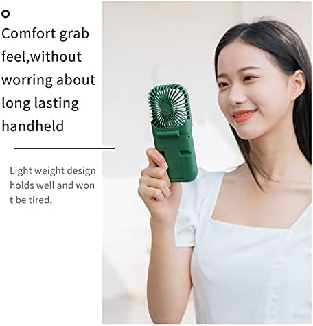 New 2021 Upgrade Handheld Fan Small Personal Fan with 3 Speeds Neck Rechargeable Portable Fan Powerful Mini USB Outdoor Fan Quiet Small Desk Fan F...