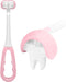 3 Sided Toothbrush Kids, Soft Bristles Toddler Toothbrush, Autism Toothbrush, 360° Oral Teeth Cleaning, Ages 2+, C3-Pink...