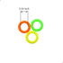 ZXUEZHENG 150 Pack Elasticity Silicone Soft Stitch Ring Markers for Knitting Crochet Etc, (Small Size for Needle Sizes 0-8, Orange, Yellow, Green)...