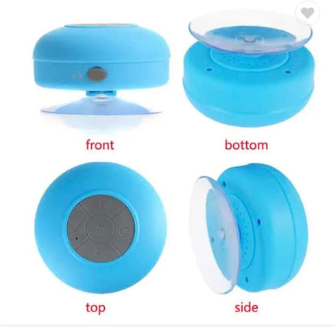 TechStar+ Wireless Bluetooth Portable Waterproof Shower/Car/Outdoor Speaker with Built-in Microphone, Easy-Access Control Buttons, and Powerful Su...