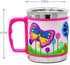 F-32 12 Oz Kids Stainless Steel Butterflies 3D Mug with 2 Pack Slider Closure Lids - Eco-Friendly - BPA Free Signature Collection (Butterflies)...