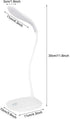 USB Charging Table Lamp with Flexible Neck, 3 Levels Dimmable LED Desk Light with Touch Switch, Night Reading Lamp, USB Table Lamp Dimmable...