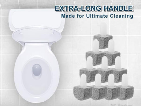10 Packs Pumice Stone for Toilet Cleaning,Pumice Toilet Bowl Cleaning for Cleaning Toilet,Bathtubs,Kitchen Sink,Grill...