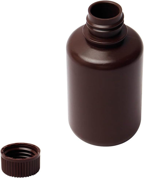 Othmro 8Pcs 4.3oz Plastic Containers Lab Chemical Reagent Bottles 125ml Small Mouth Liquid Solid Storage Bottles Round Sample Storage Containers S...