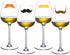 Furimuk 18 Pieces Valentine's Day Silicone Drink Markers Wine Glass Markers Beard Lip Shape Wine Charms Identifier for Christmas New Year Party Wi...
