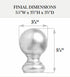 Kirsch Wood Trends Classics Ball Finial, for 2" Pole, Unfinished (MPN# 5508EG091)...