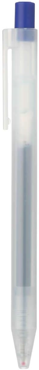 MUJI - 0.5mm Blue Smooth Gel Ink Retractable Ballpoint Pen (10 Pieces)...