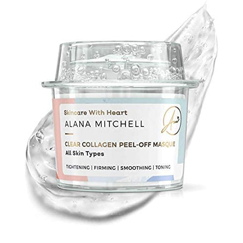Alana Mitchell Anti Aging Collagen Facial Mask, Peel Off Face Mask Reduces Wrinkles & Fine Lines, Hydrating Face Masks, Tightening & Firming Skin ...