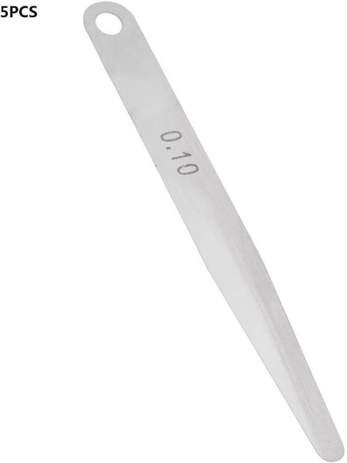 5pcs Feeler Gauge 0.1mm Thickness Feeler Gauge Metric Filler Thickness Gage Measurement Tool (0.1mm)...