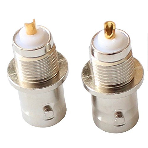 BNC Female Nut Bulkhead Panel Connector 20-Pack Solder Jack Adapters for Monitor Equipment RG58 RG59 RG6 RF Coaxial Cable Welding Machine...