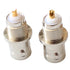 BNC Female Nut Bulkhead Panel Connector 20-Pack Solder Jack Adapters for Monitor Equipment RG58 RG59 RG6 RF Coaxial Cable Welding Machine...