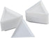 40Pcs White Bead Sorting Trays Triangle Shape Jewelry Storage Plate Painting Plastic for Craft and DIY Needs...