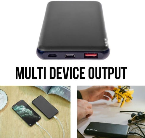 Grip Gear 10000mAh12V Output ! Portable Charger, Power Bank, Battery Pack with USB c Cable - Battery Pack Compatible with iPhone,Android etc(Black...