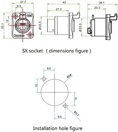 CNLINKO RJ45 Ethernet Industrial Circular Connector, Male Plug & Female Panel Mount Receptacles Socket Jack, Outdoor Waterproof IP67, Metal Case, ...