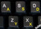 Swiss French German Keyboard Stickers Transparent Background Yellow Letters for Any Laptop Computer PC Desktop Notebook...