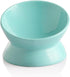 Sweejar Ceramic Raised Cat Bowls, Slanted Cat Dish Food or Water Bowls, Elevated Porcelain Pet Feeder Bowl Protect Cat's Spine, Stress Free, Backf...