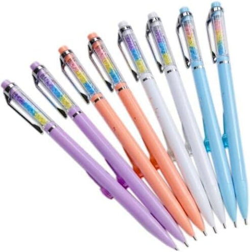 Rainbow series cute 0.5mm Point Mechanical Pencils Pack of 8 Pcs...