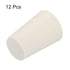 MECCANIXITY Rubber Tapered Plug 14mm to 19mm Solid Test Tubes Bungs Stopper White for Lab Home 12 Pieces...