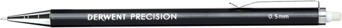 Derwent Mechanical Pencils 0.5, Metal Barrel, Precision, HB (2302428)...