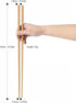 2 Pairs 16.5 inches Long Cooking Chopsticks, Reusable Chopsticks Wooden Chopsticks for Noodles Frying Hot Pot ,Extra Long Kitchen Cooking Chop Sti...