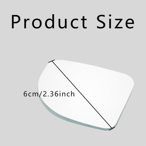 2PCS Car Blind Spot Mirror, 360 Degree Adjustabe HD Glass Blind Spot Mirrors, Fan-Shaped Automobile Rear Blind Spot Mirror Car Exterior Accessorie...