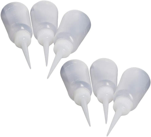 Utoolmart 6pcs Squeeze Bottle 150ml Plastic Glue Oil Bottle Wash Bottles for DIY Label Tattoo...