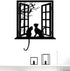 BIBITIME Tree Branch Fake Window Black Cats Wall Art Stickers for Bedroom Living Room Coffee Shop Vinyl Decals Nursery Bedroom Kids Room Decor 16....