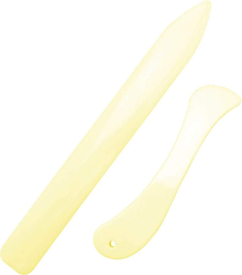 Onwon 2 Pieces Bone Folder Paper Creaser Set Crease Marker Scoring Folding Creasing Paper Crafting Scrapbooking Tool for DIY Paper Craft Bookbindi...